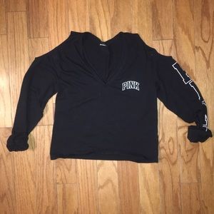 Victoria’s Secret Pink Long Sleeve Crop Top XS